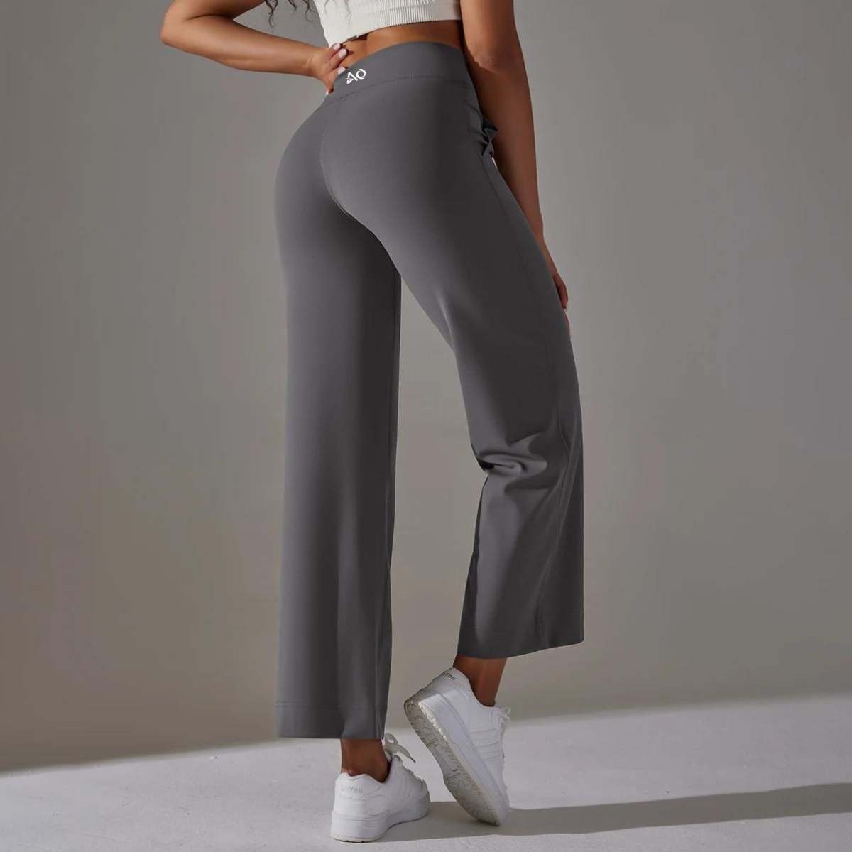 Slate Gray Wide Leg Pants