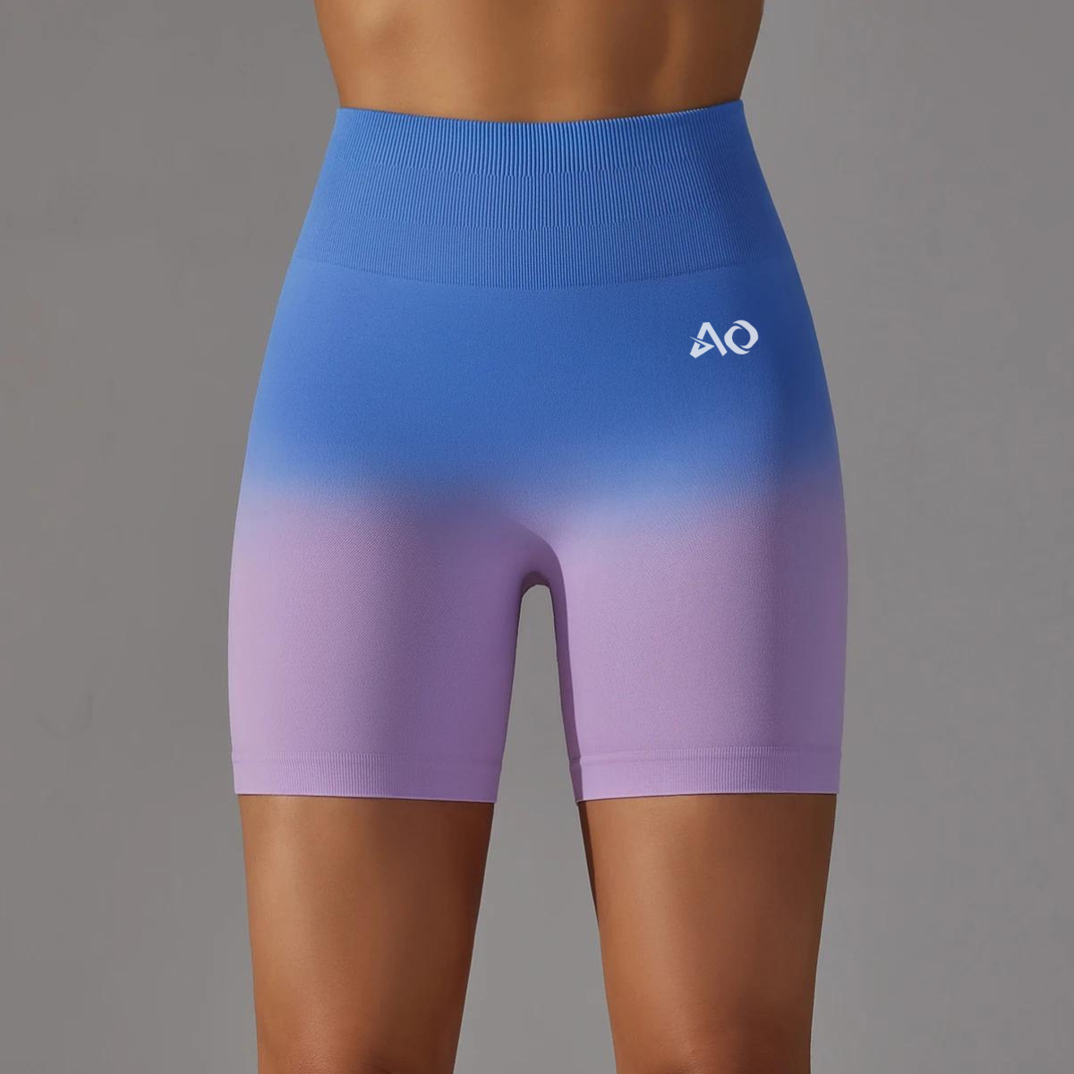 Gradient Blue Seamless Shorts