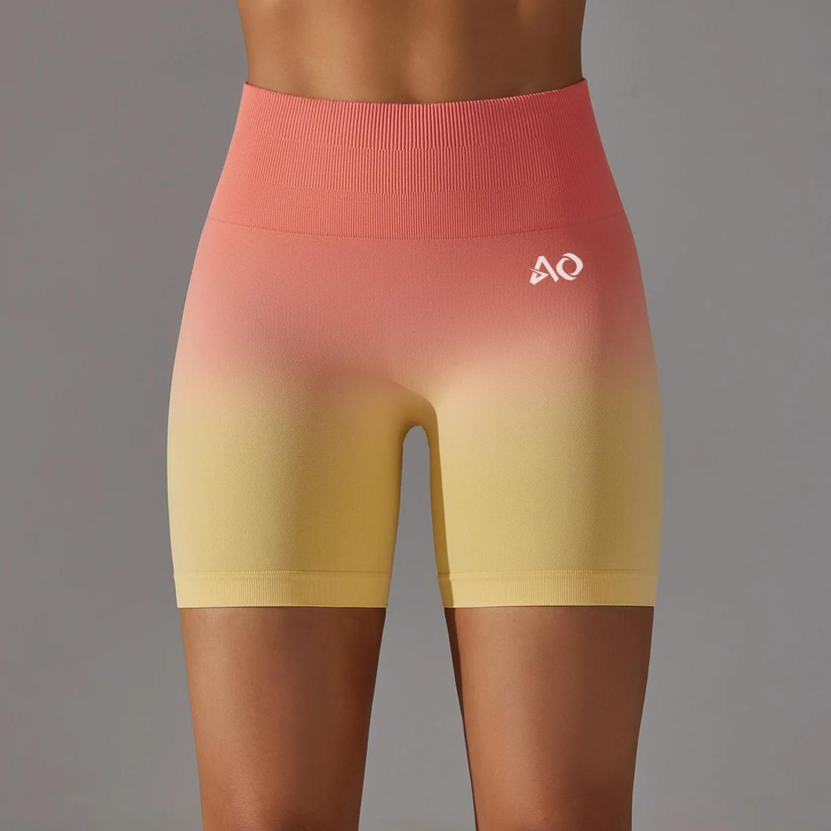Gradient Seamless Orange Shorts