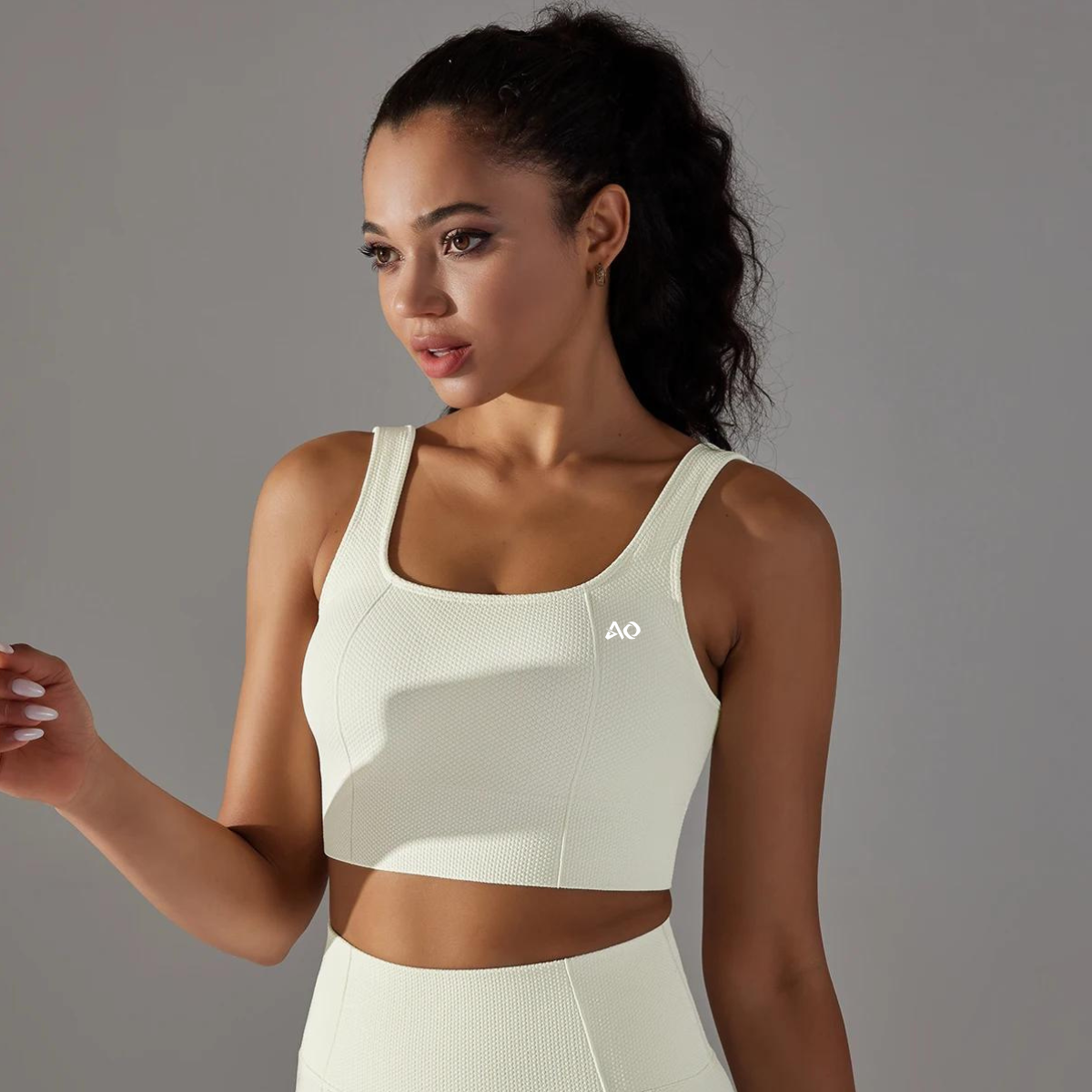 White Dynamic Shape 2.0 Sports Bra