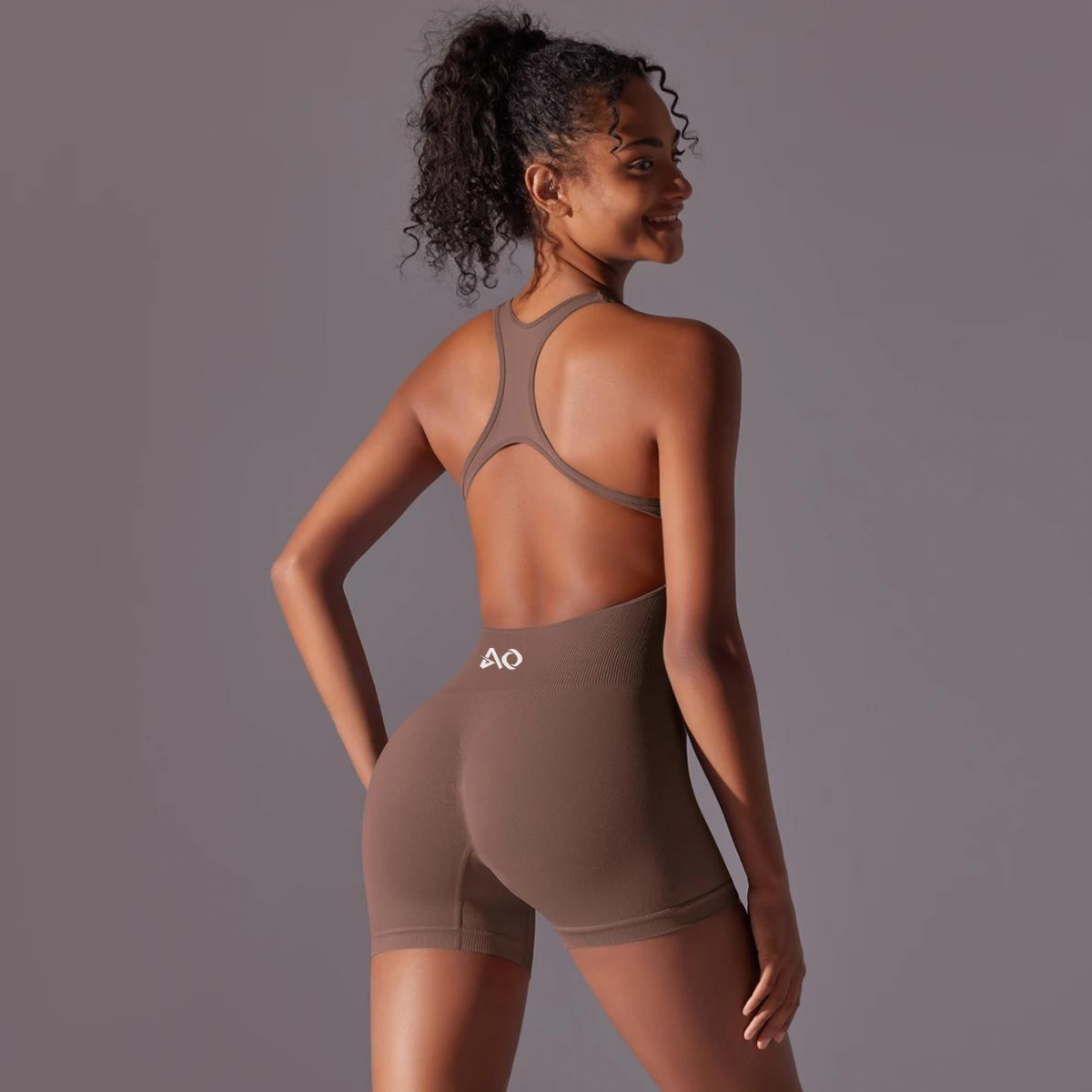 Brown ThriveFit Bodysuit