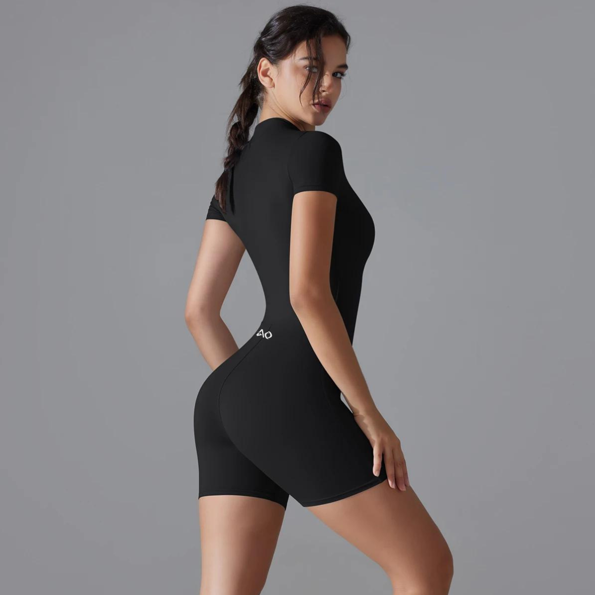 Black Equilibrium Bodysuit