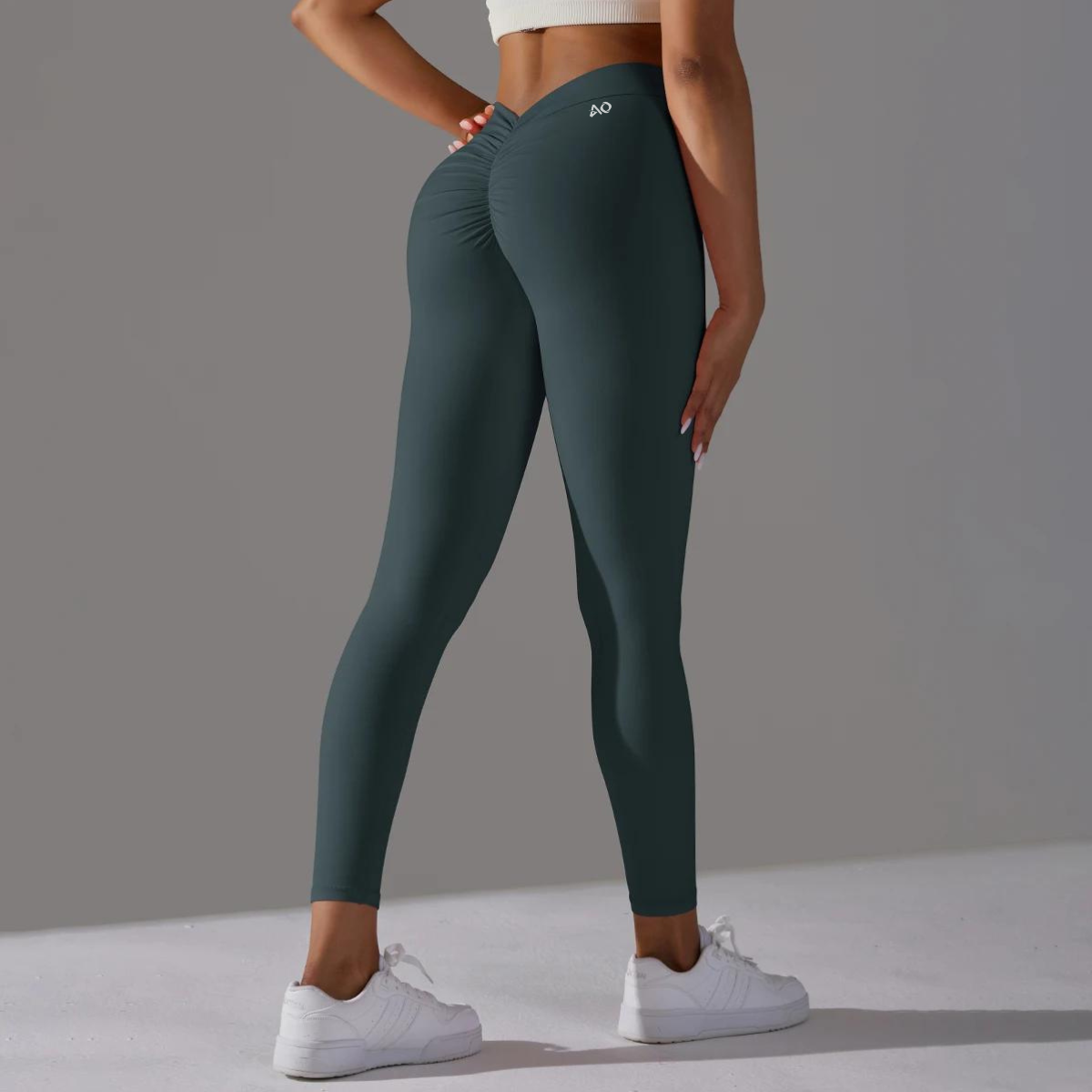 Deep Green Shape Leggings