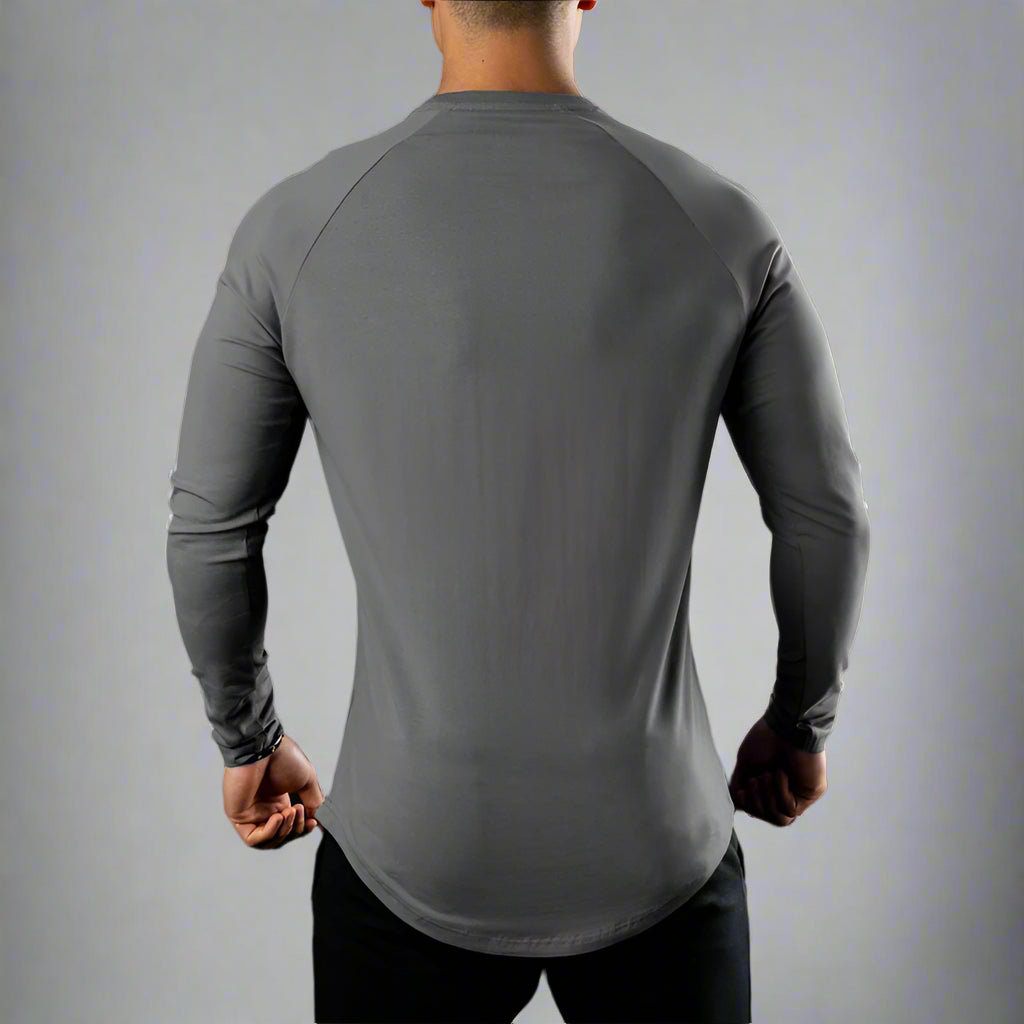 Grey Hyperflex Sport Long Sleeve T-Shirt