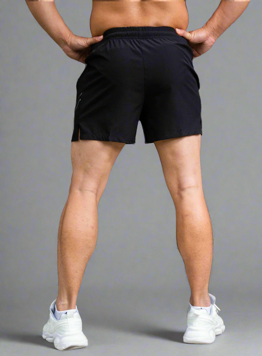 Black Athletic Moving Shorts