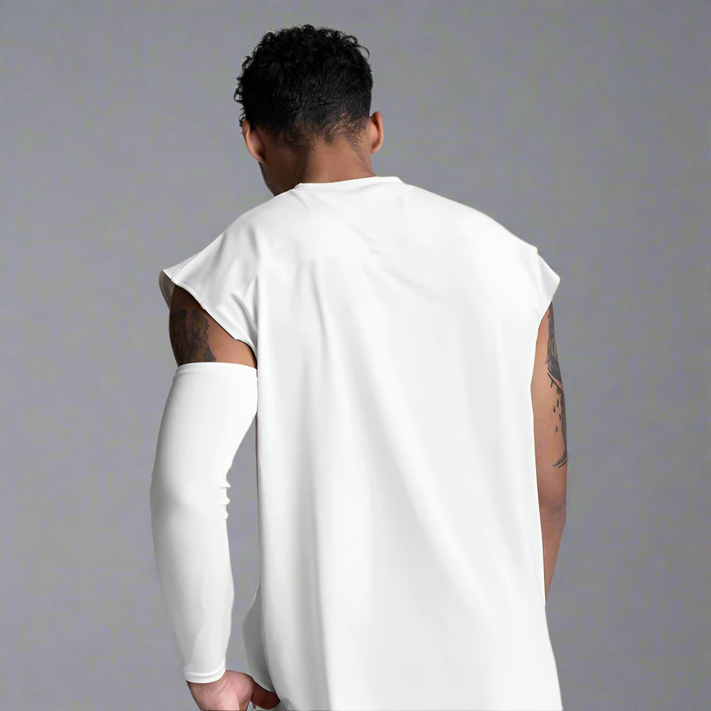 White Iron Core Tank Top
