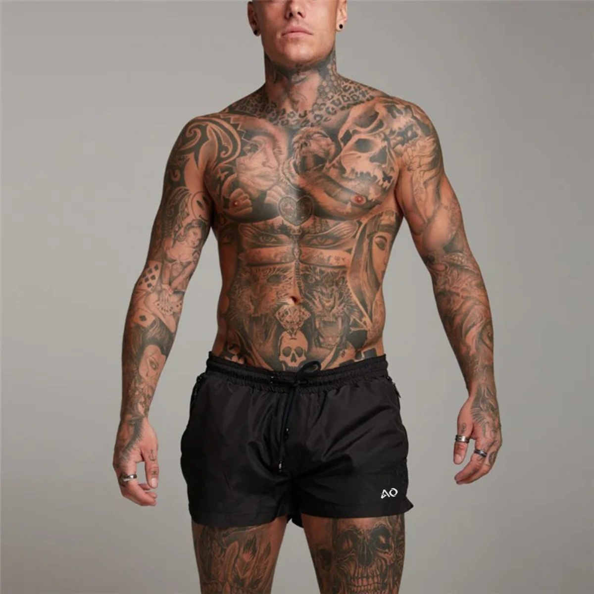 Black AlphaStride Shorts
