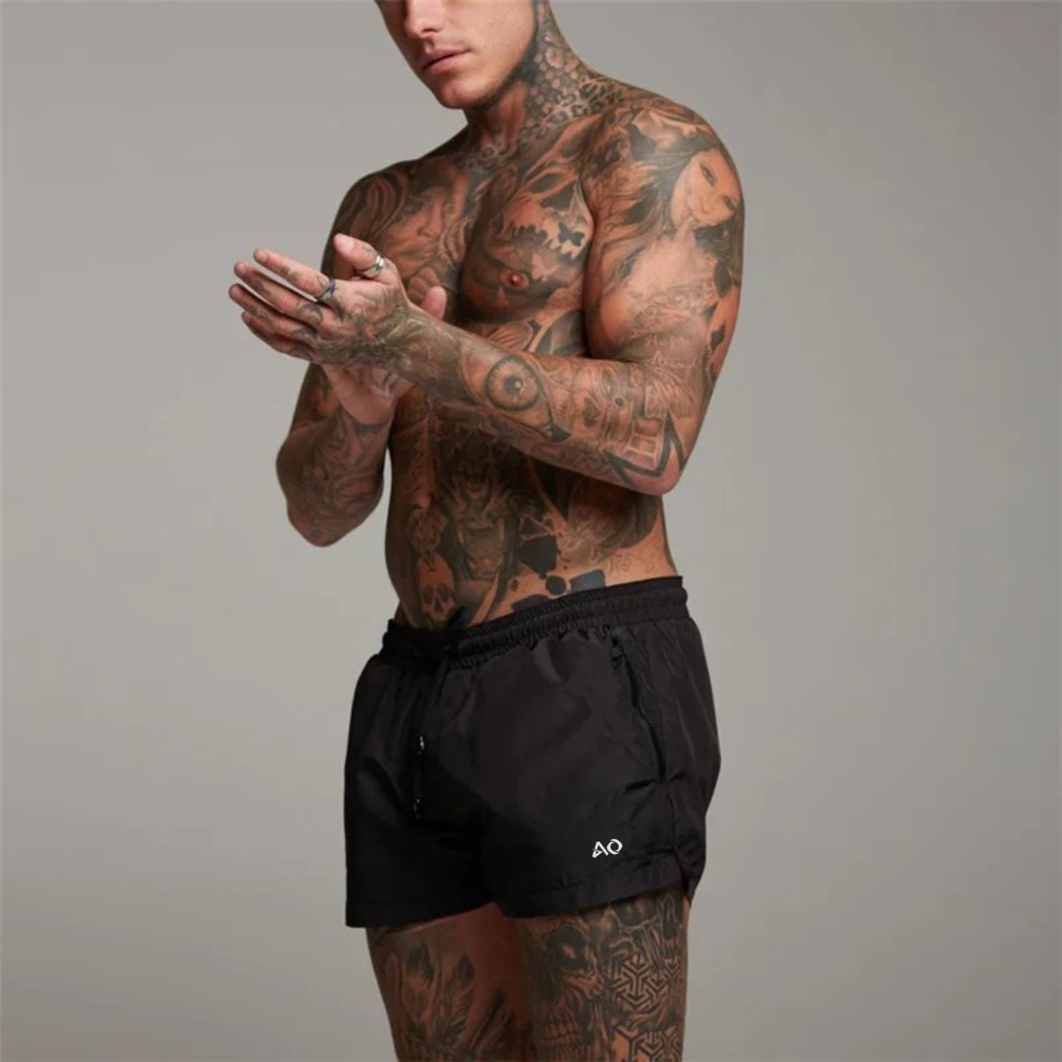 Black AlphaStride Shorts
