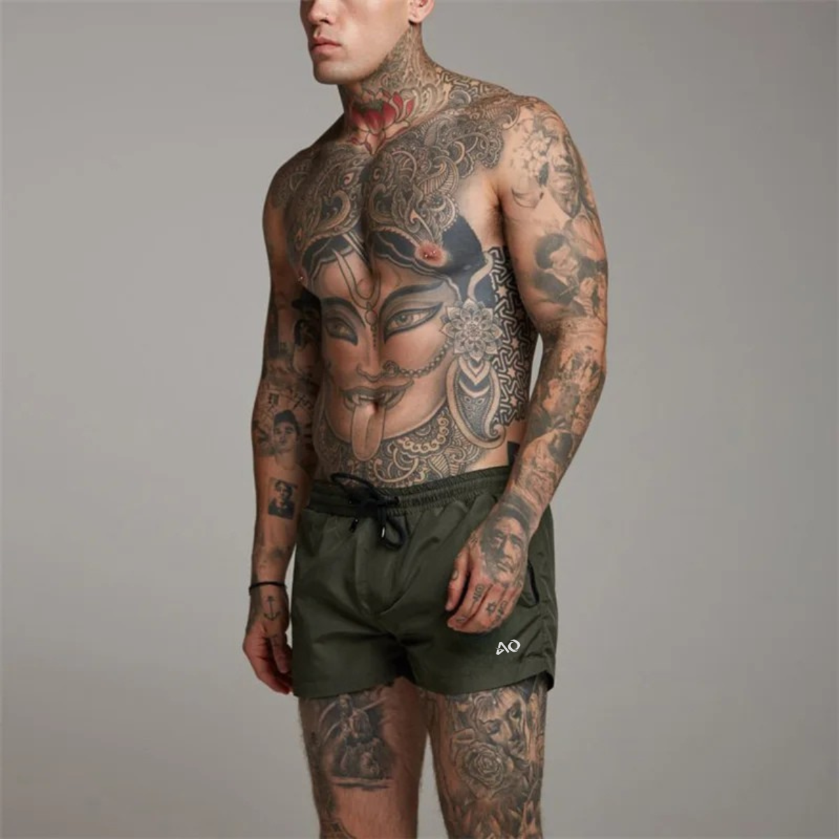 Green Track Shorts