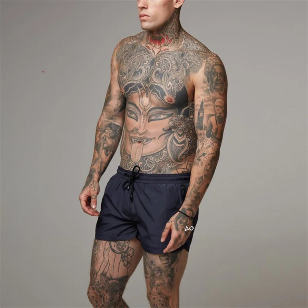 Blue Track Shorts