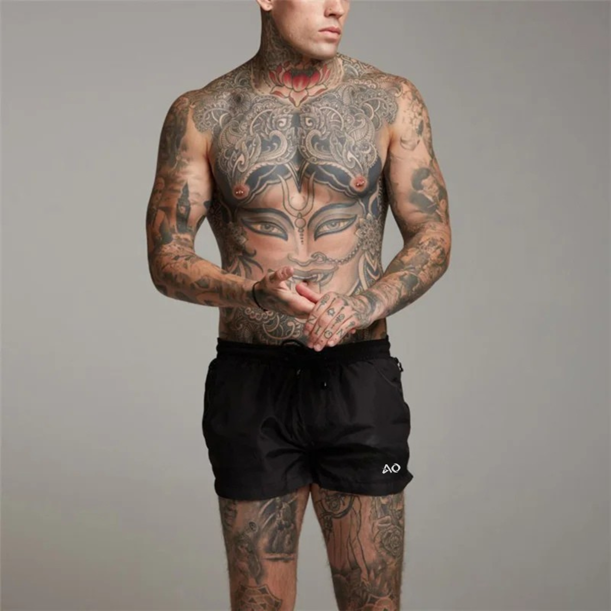 Black Track Shorts
