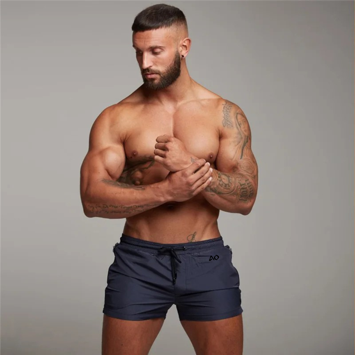 Blue Endurance Compression Shorts