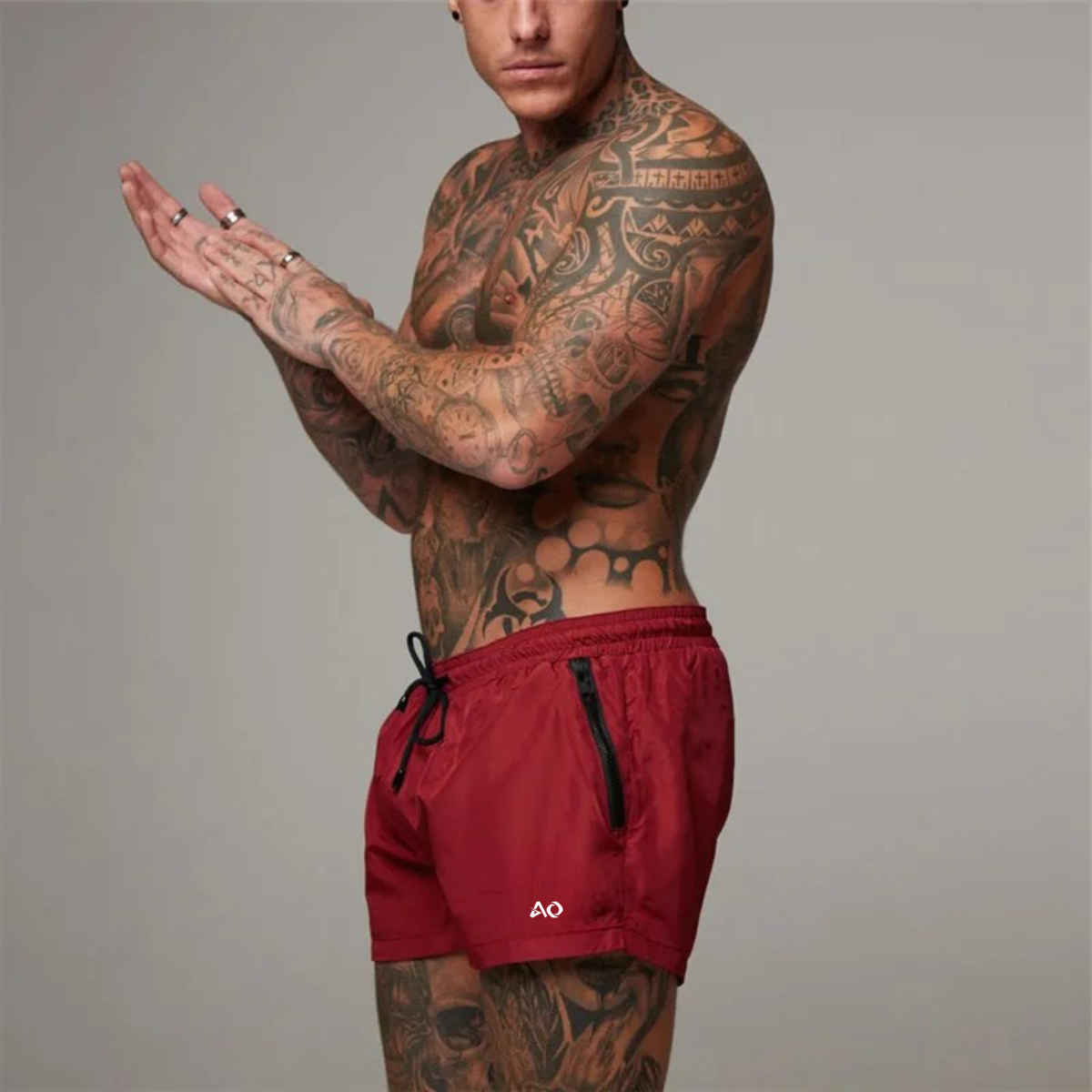 Red AlphaStride Shorts