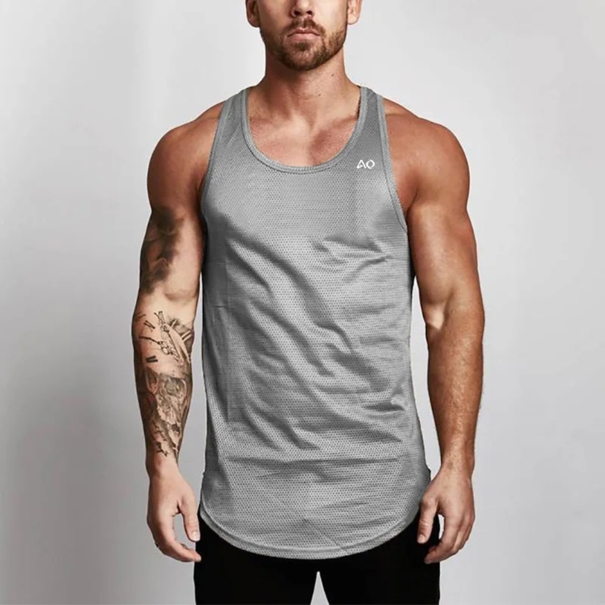 Grey MG Core Tank Top