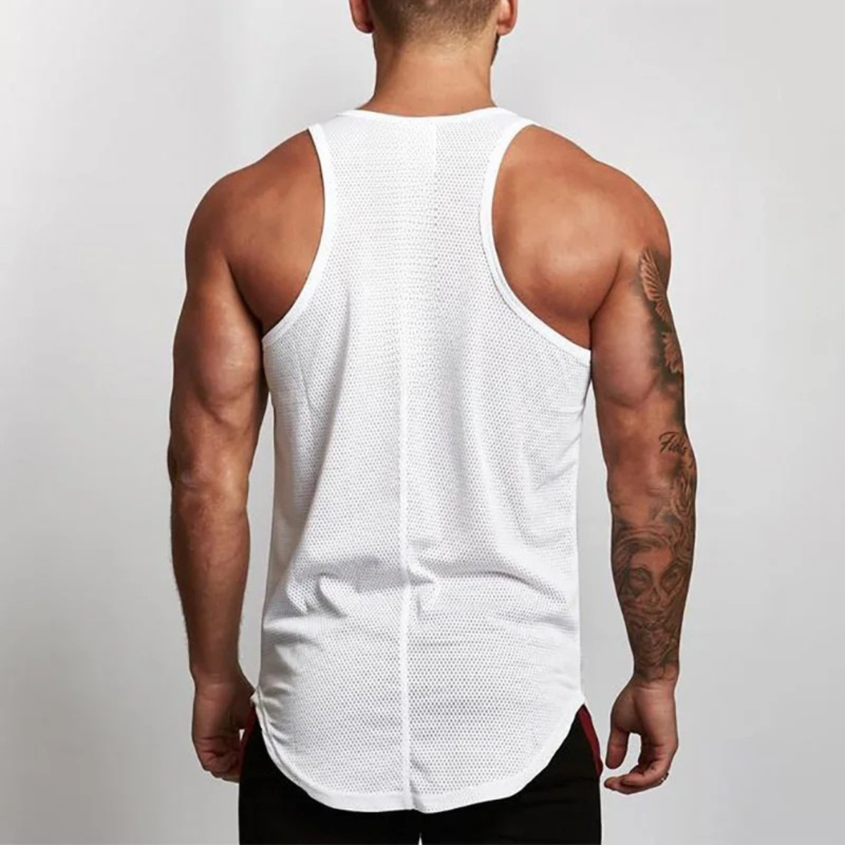 White MG Core Tank Top