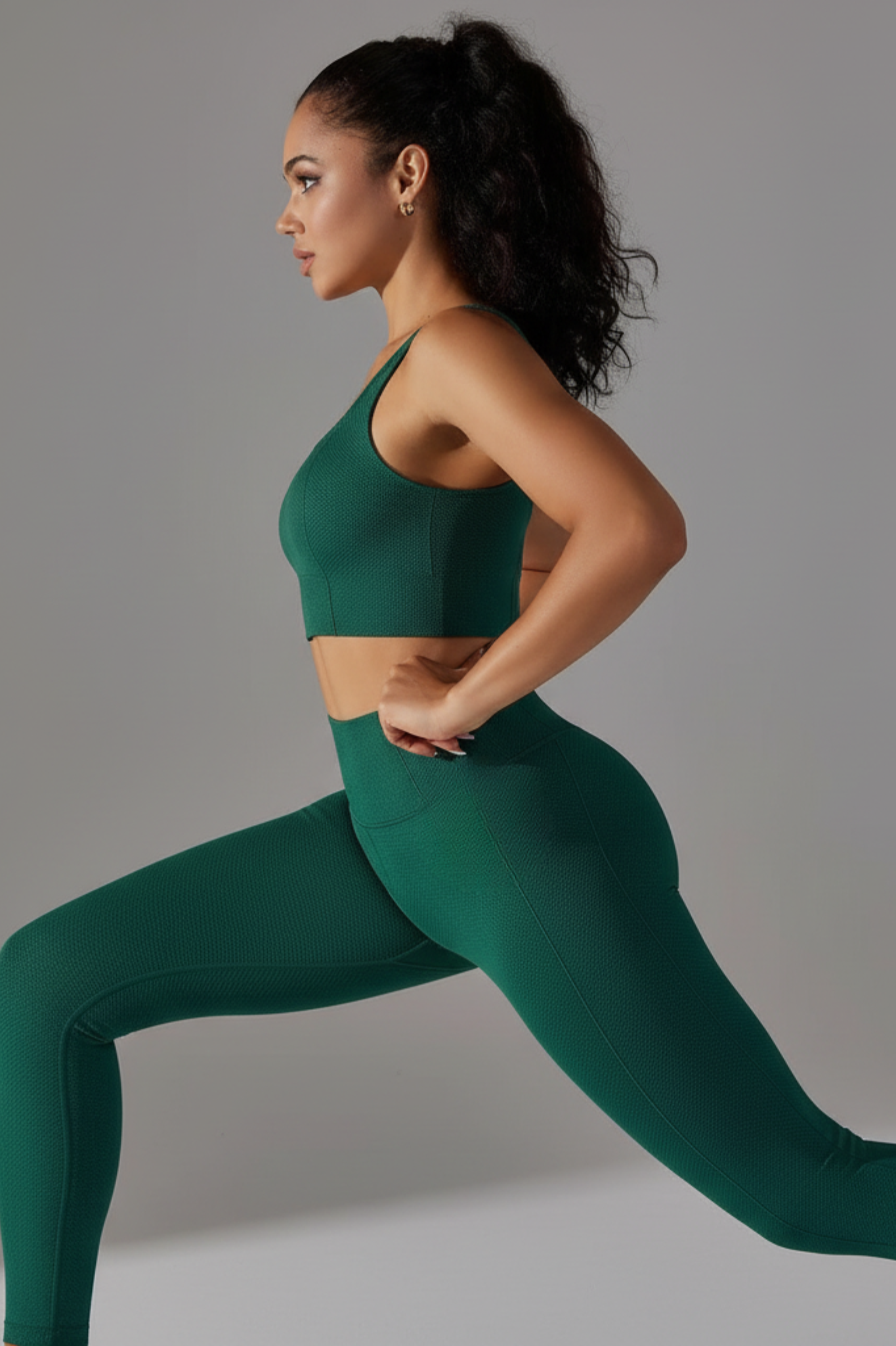 Dark Green ElevareMove™ Sports Bra