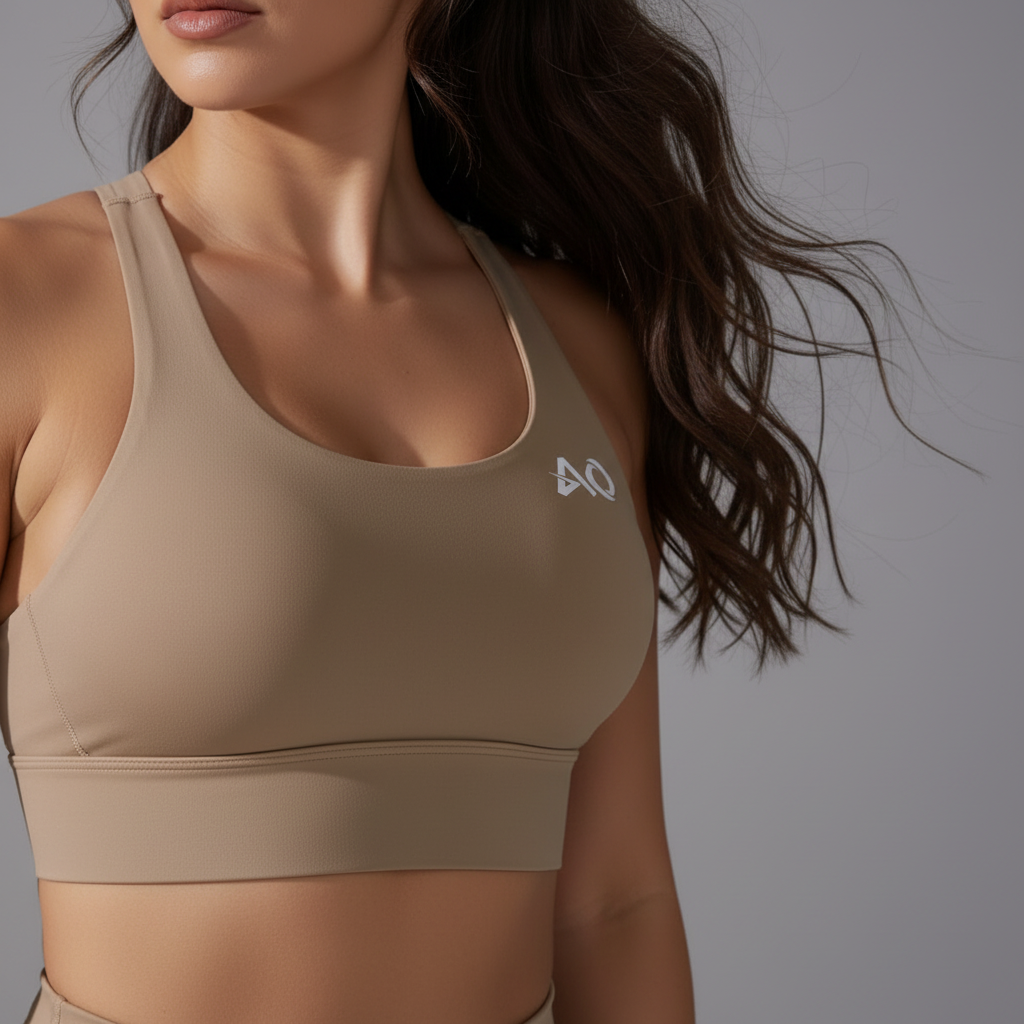Beige Bra Front Right AO Logo