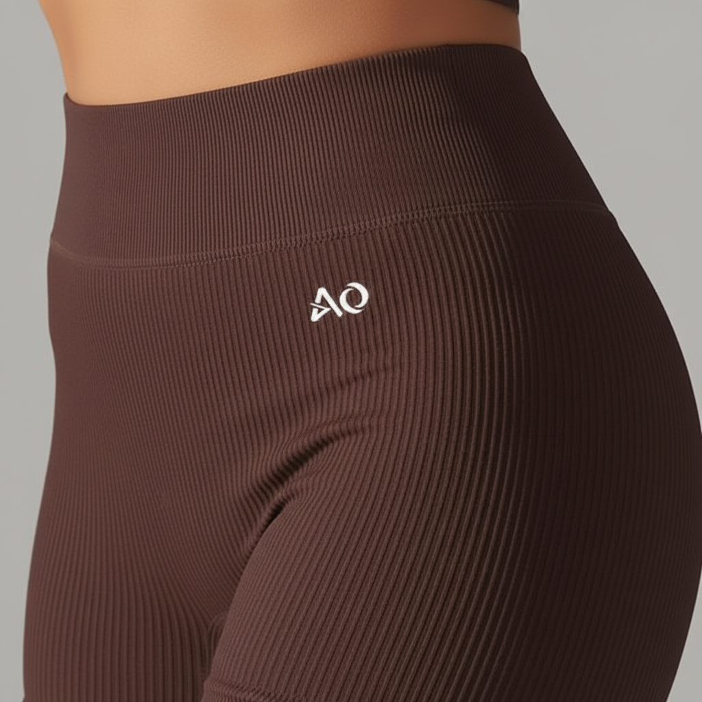 Extreme close-up fabric and AO logo detail