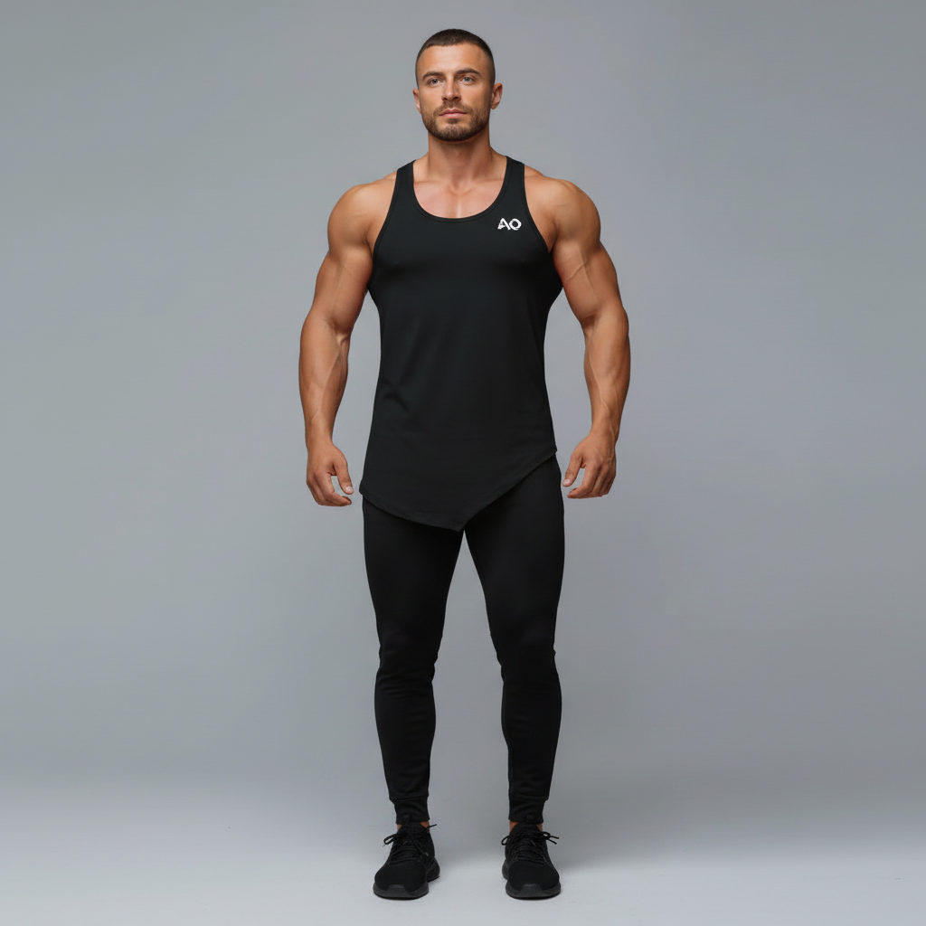 Front View - Black Tank Top 1200x1200