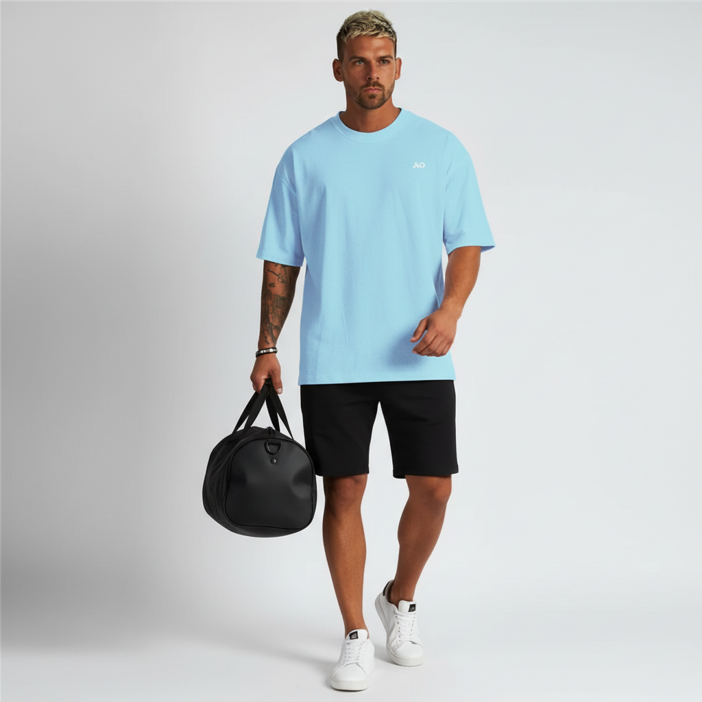 Holding Gym Bag