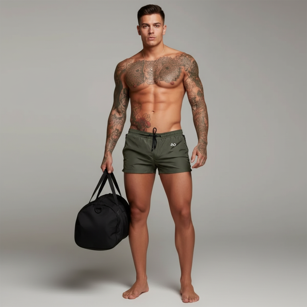Holding Gym Bag