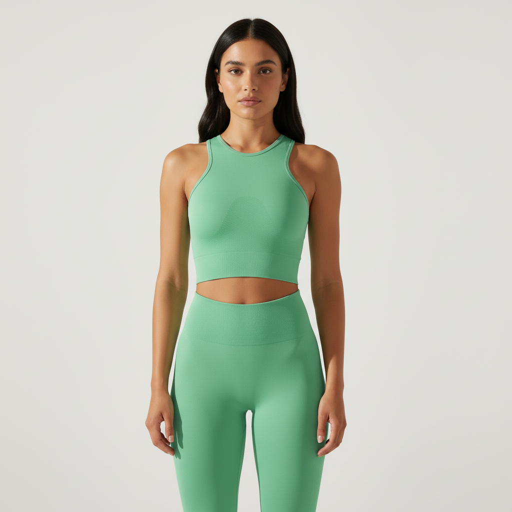 Rear view showing racerback design