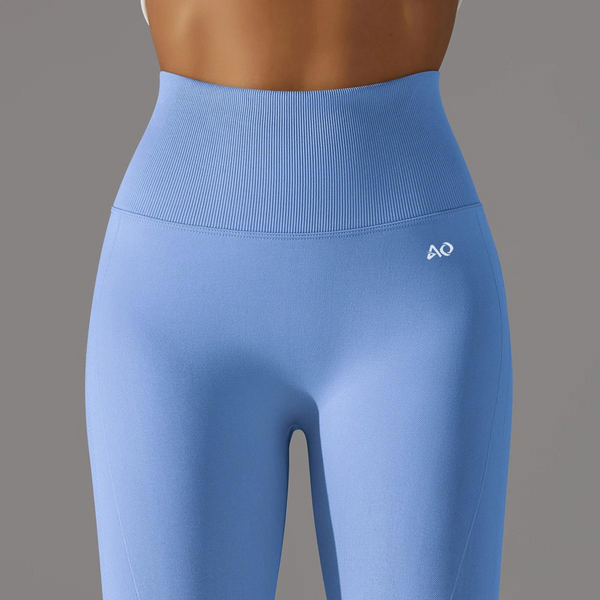 Sky Blue Scrunch Leggings