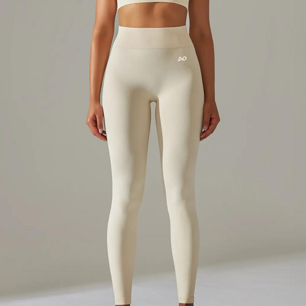 Beige Effortless Seamless Leggings