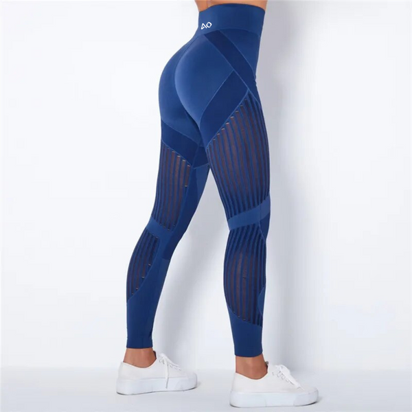 Midnight Blue Flex Seamless Knit Leggings