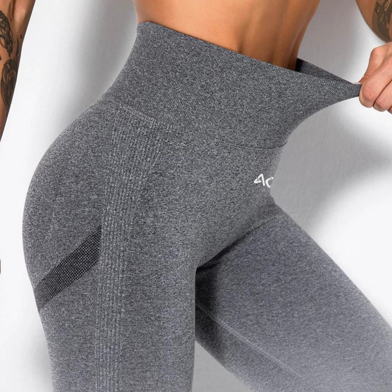 Grey White Gradient Seamless Leggings