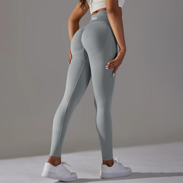 Grey Scrunch Leggings