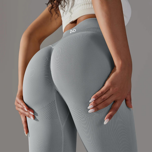 Grey Scrunch Leggings