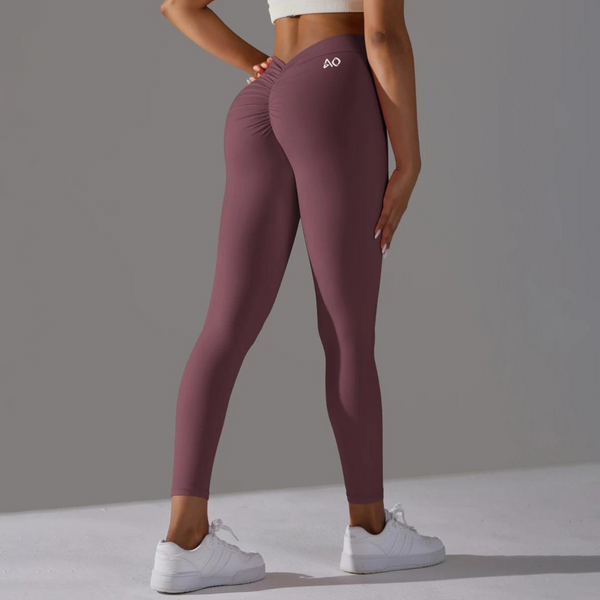 Burgundy Shape Leggings