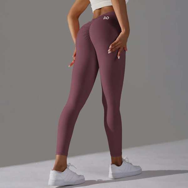 Burgundy Shape Leggings