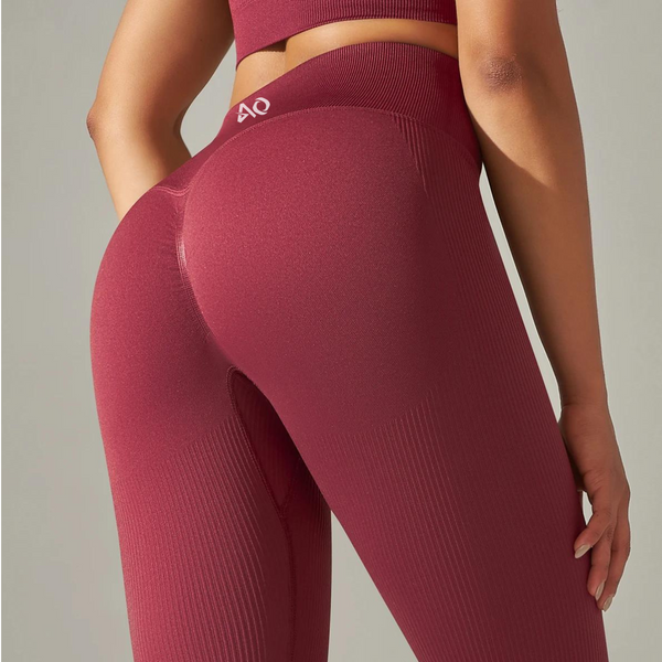 Wine Red Compression Leggings