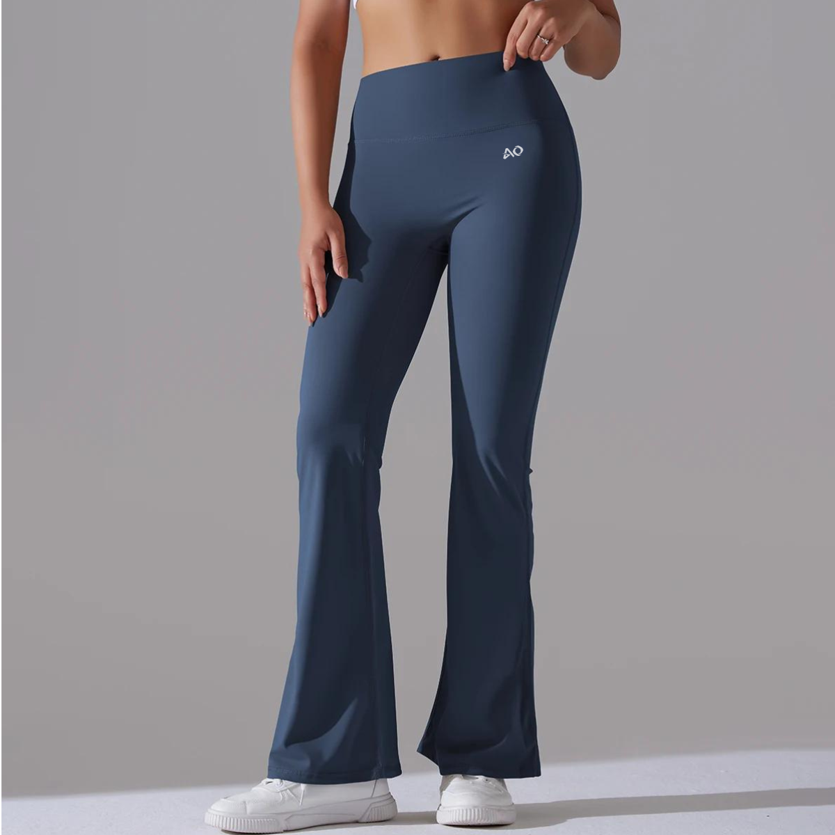 Navy Flare Leggings