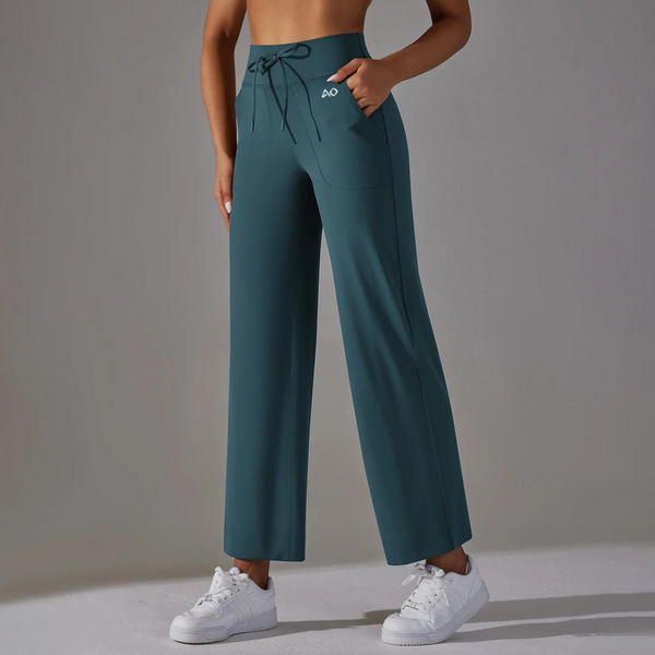 Whale Blue Wide Leg Pants