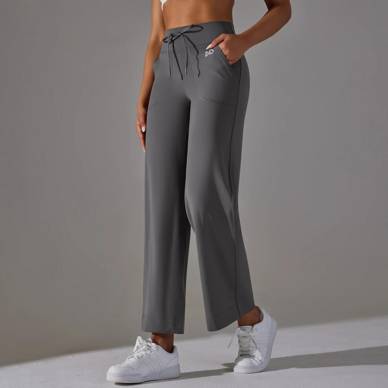 Slate Gray Wide Leg Pants