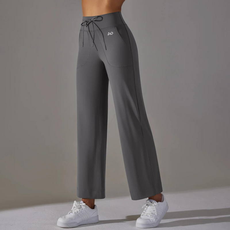 Slate Gray Wide Leg Pants