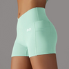 Mint Green Compression Scrunch Shorts