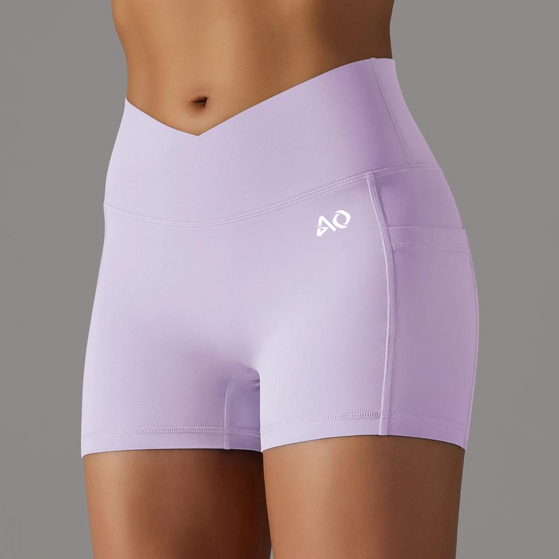 Lilac Compression Scrunch Shorts