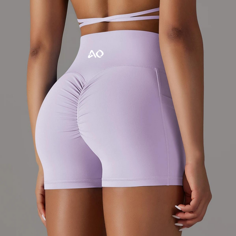 Lilac Compression Scrunch Shorts