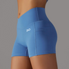 Deep Blue Compression Scrunch Shorts