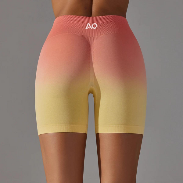 Gradient Seamless Orange Shorts