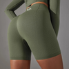 Army Green Seamless Scrunch Shorts