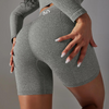 Grey Marl Seamless Scrunch Shorts