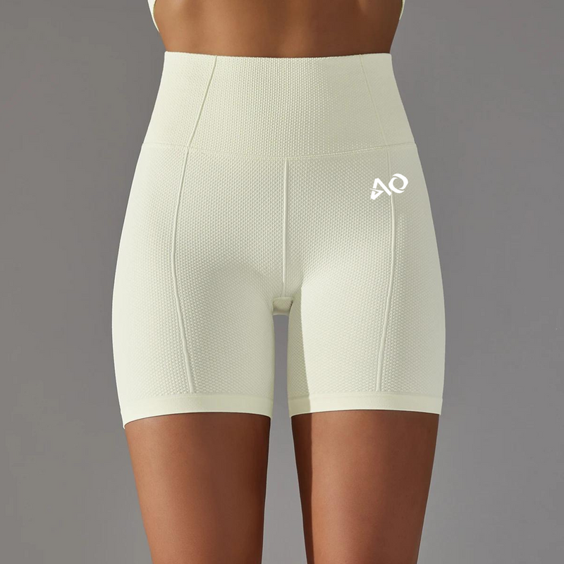 Ivory Seamless Scrunch Shorts