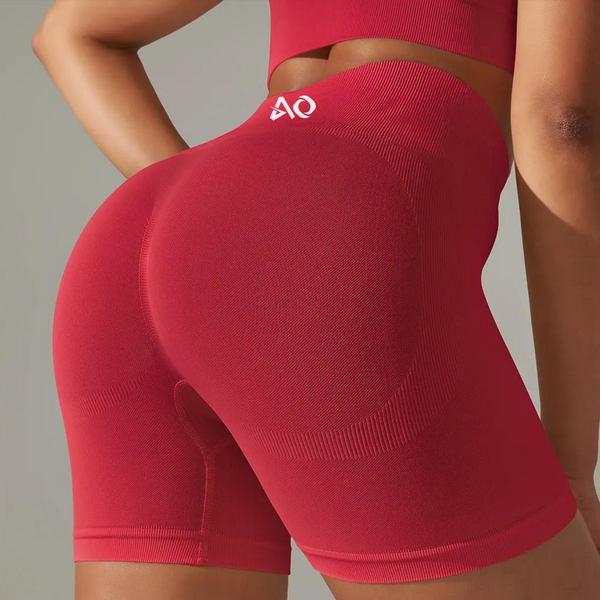 Candy Red Effortless 2.0 Seamless Shorts