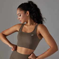 Brown Dynamic Shape 2.0 Sports Bra