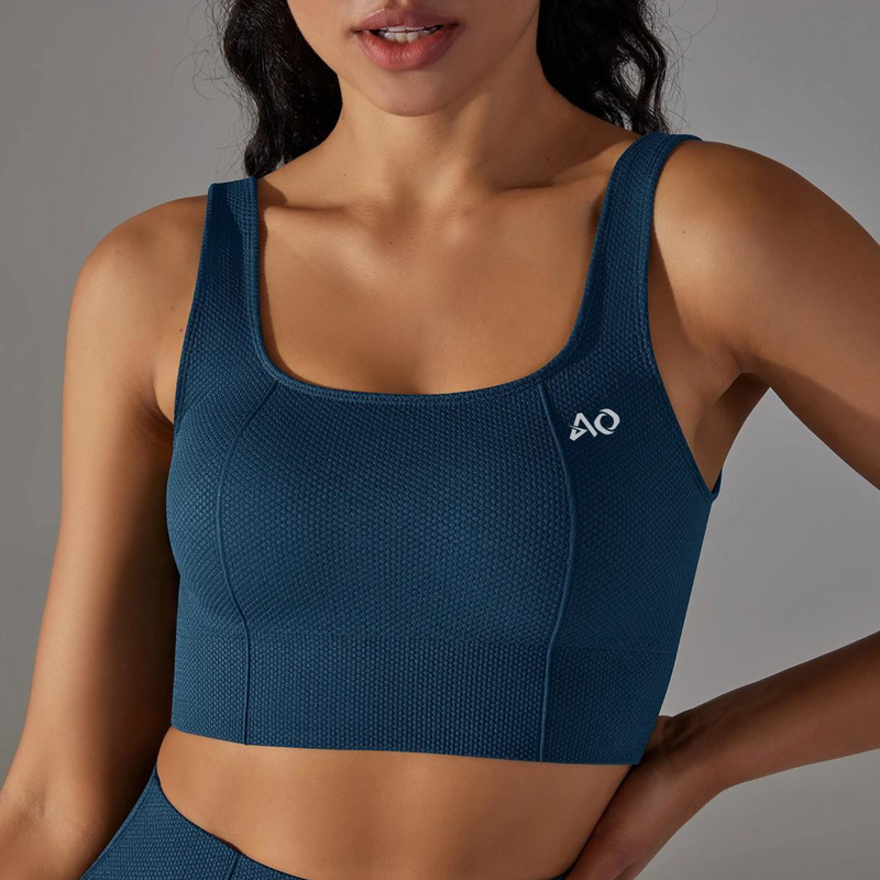 Blue Dynamic Shape 2.0 Sports Bra